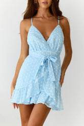 Dancing Delights Mini Dress Blue